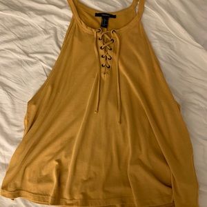 Forever21 Laced-up tank